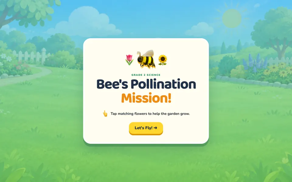 Screenshot of Bee’s Pollination Mission