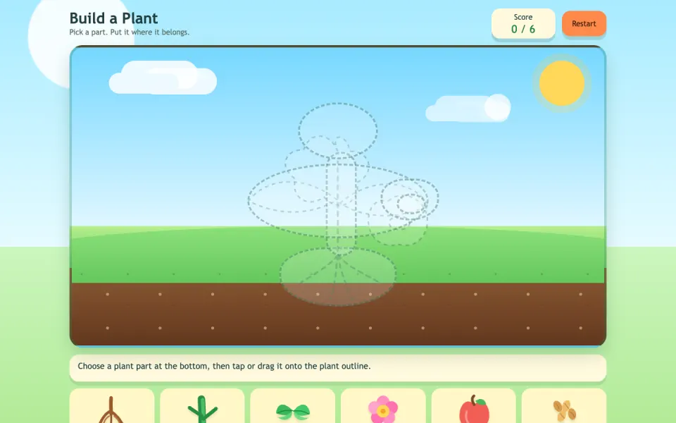 Screenshot of Build a Plant