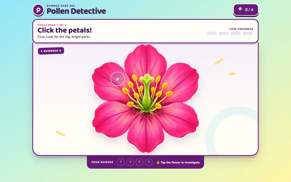 Screenshot of Pollen Detective