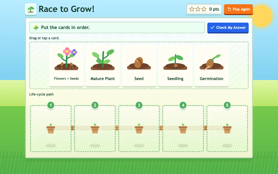 Screenshot of Race to Grow